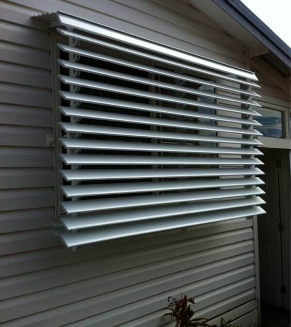 Adjustable Louvre Awnings with internal control Evans Head