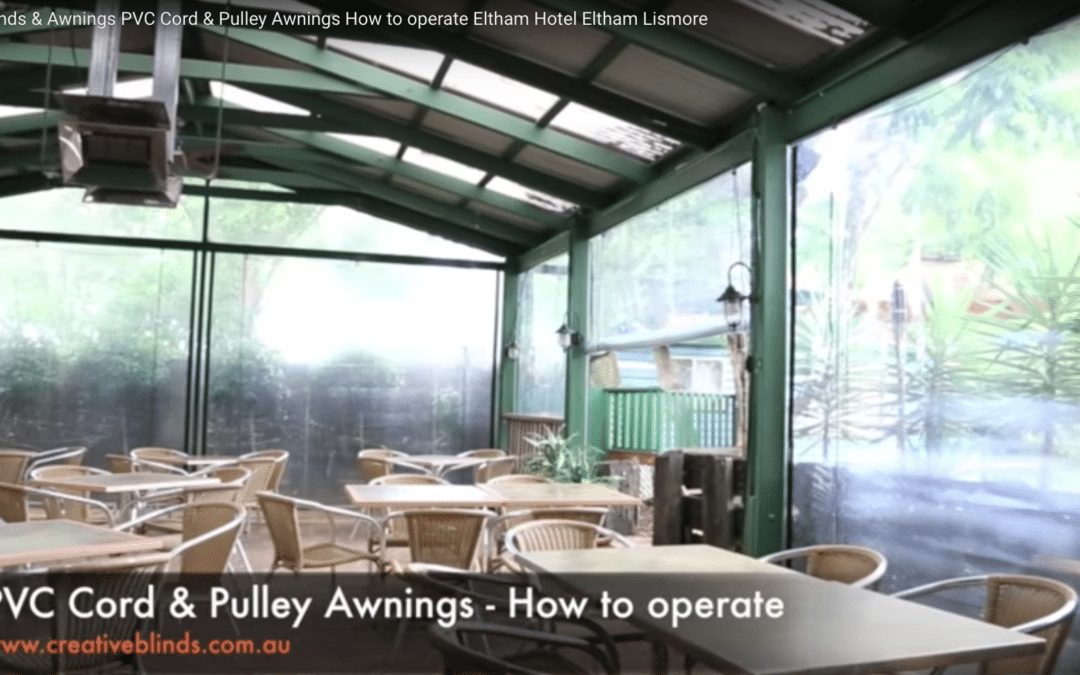 How To Operate – PVC Cord & Pulley Awnings