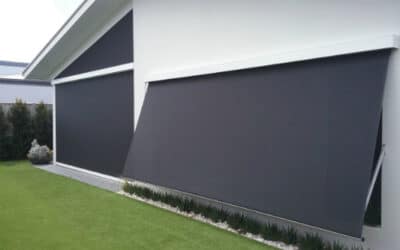 Palm Lake Resort – Retractable Mesh Fabric Awnings